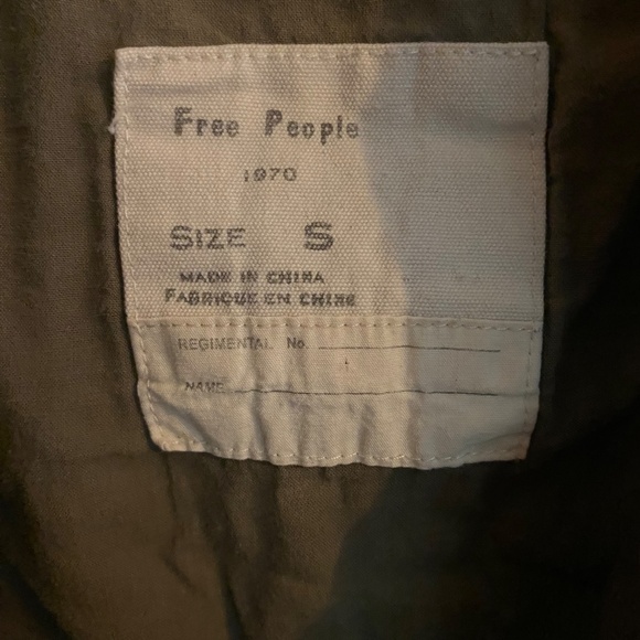 Free People Brown Jacket with Embroidered Sleeves - Picture 4 of 4